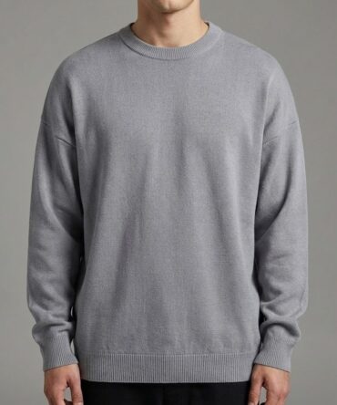 Gri Oversize Triko Kazak