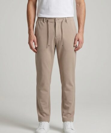 Krem Rengi Jogger Pantolon